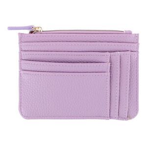 Julia Buxton Women's Colorful Premium Faux Leather Slot Coin Case Purse